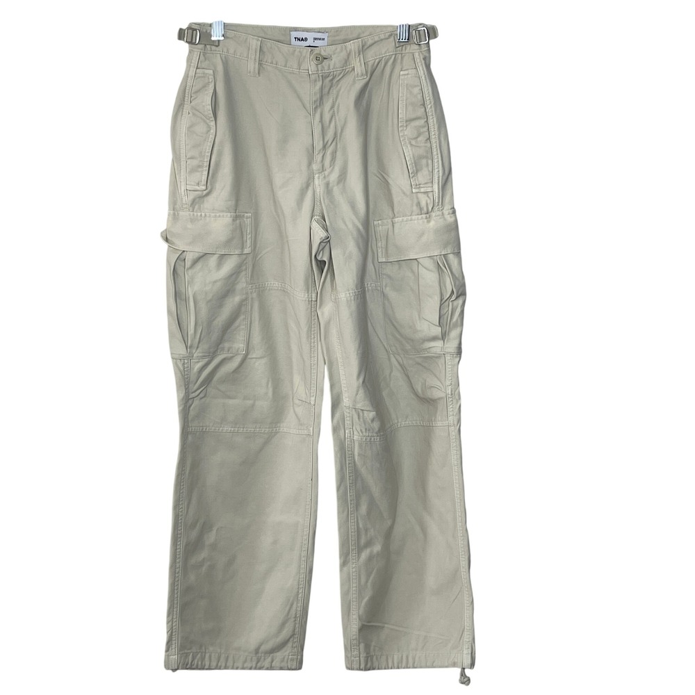 TNA Cargo Pants Khaki Utility Pockets‎ Adjustable Waist Women's Size 0